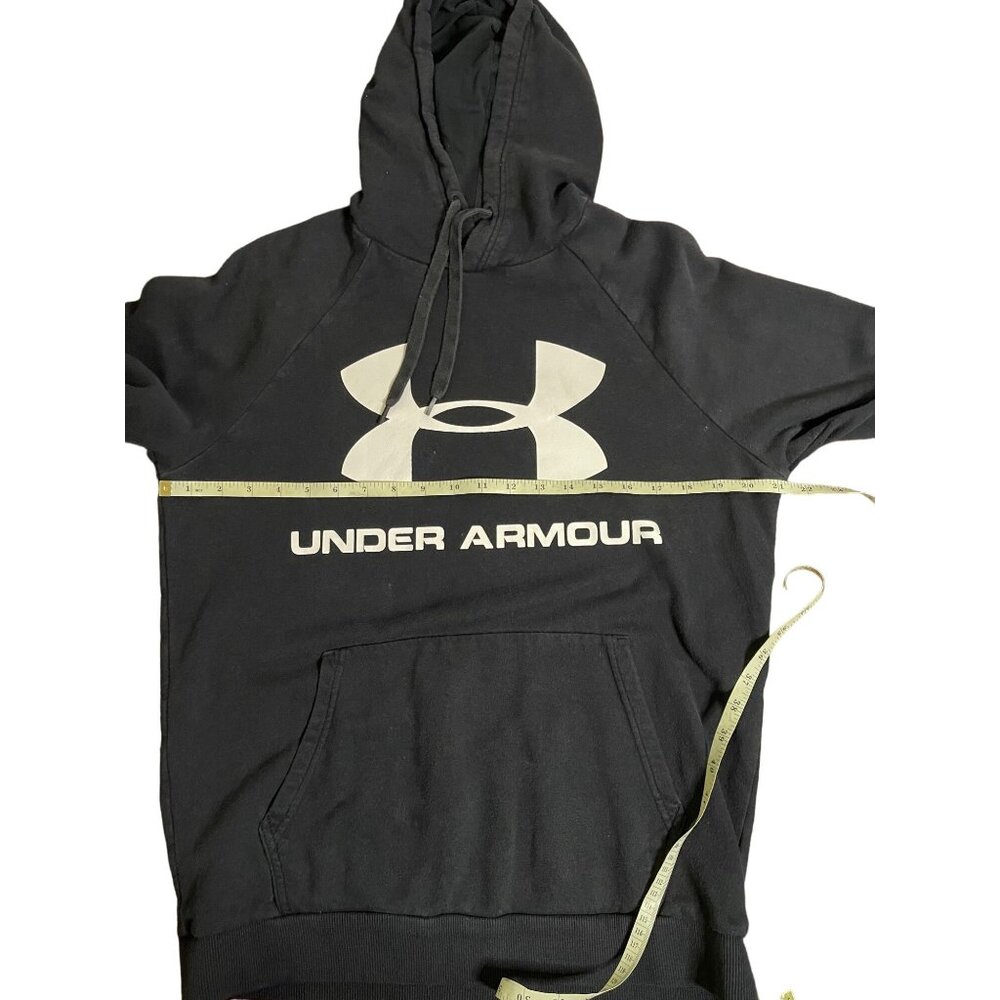 Under Armour Black Hoodie Pullover Sweatshirt Mens Size Medium - Picture 6 of 13